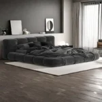 Ambiance Tufted Velvet Bed Frame – Premium Engineered Wood with Reinforced Seating Support - Image 5