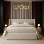 Aura Luxury Upholstered Bed – Contemporary Fabric Platform Bed