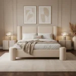 Lume Modern Upholstered Luxury Bed Frame - Image 6