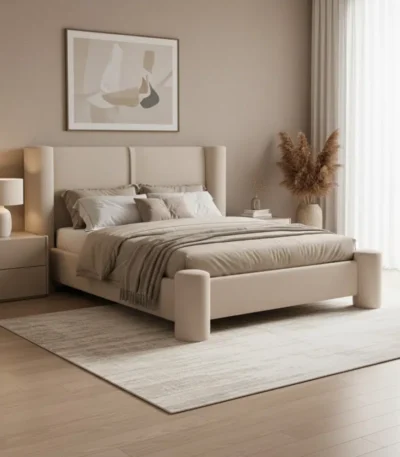 Lume Modern Upholstered Luxury Bed Frame by Bahoo Interior UAE