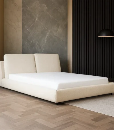 Cushlo Premium Upholstered Lounge Bed Frame by Bahoo Interior UAE - Modern luxury bedroom furniture