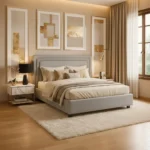 Monaco Premium Velvet Luxury Upholstered Bed