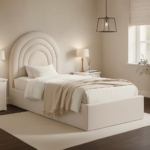 Aesthetic Triple Arc Upholstered Bed Frame