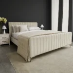 Channel Tufted Velvet Sofa Bed - Image 3