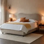 Essence Cloud Curved Upholstered Bed | Luxury Platform Bed Frame - Image 4