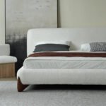 Thornton Bouclé Upholstered Platform Bed - Image 2