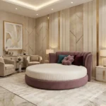 Aurelia Grand Round Upholstered Bed - Image 3