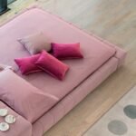 Quadra Luxury Low-Profile Platform Bed – Geometric Tufted Block Upholstered Frame - Image 6