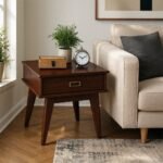 Cairona Mid-Century Modern 1-Drawer Rectangle Side Table