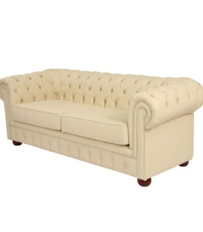 Opulent Chesterfield sofa with deep button tufting by Bahoo Interior, luxury furniture UAE.