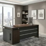 The Regent Executive Desk in Sophisticated Walnut Grey