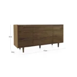 Avenue Modern 9-Drawer Double Dresser - Image 8