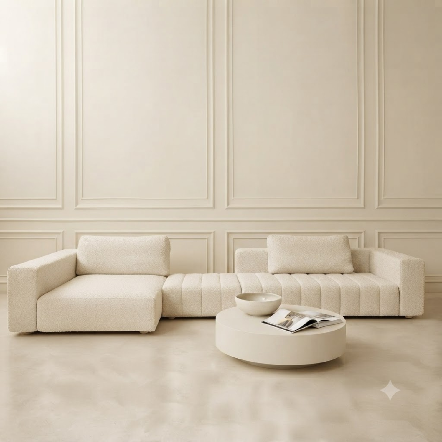 Bahoo Lunovra Designer L-Shape Sofa Luxury Modern Corner Sectional (2) Bahoo Lunovra Designer L-Shape Sofa | Luxury Modern Corner Sectional - Image 1