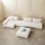 Bahoo Xavero Modular L-Shape Sofa with Chaise and Ottoman - Image 2
