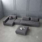 Bahoo Xavero Modular L-Shape Sofa with Chaise and Ottoman - Image 3