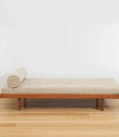 Charles Minimalist Wooden Daybed with Cushion by Bahoo Interior UAE