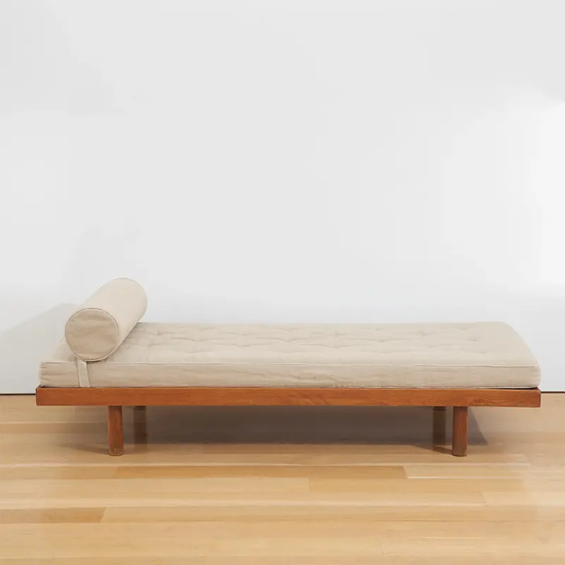 Charles Minimalist Wooden Daybed with Cushion by Bahoo Interior UAE