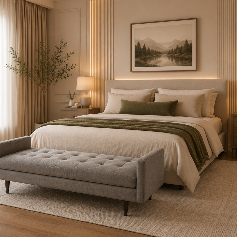 Liam Tufted Solid Wood Daybed with Removable Cushion - Bahoo Interior UAE