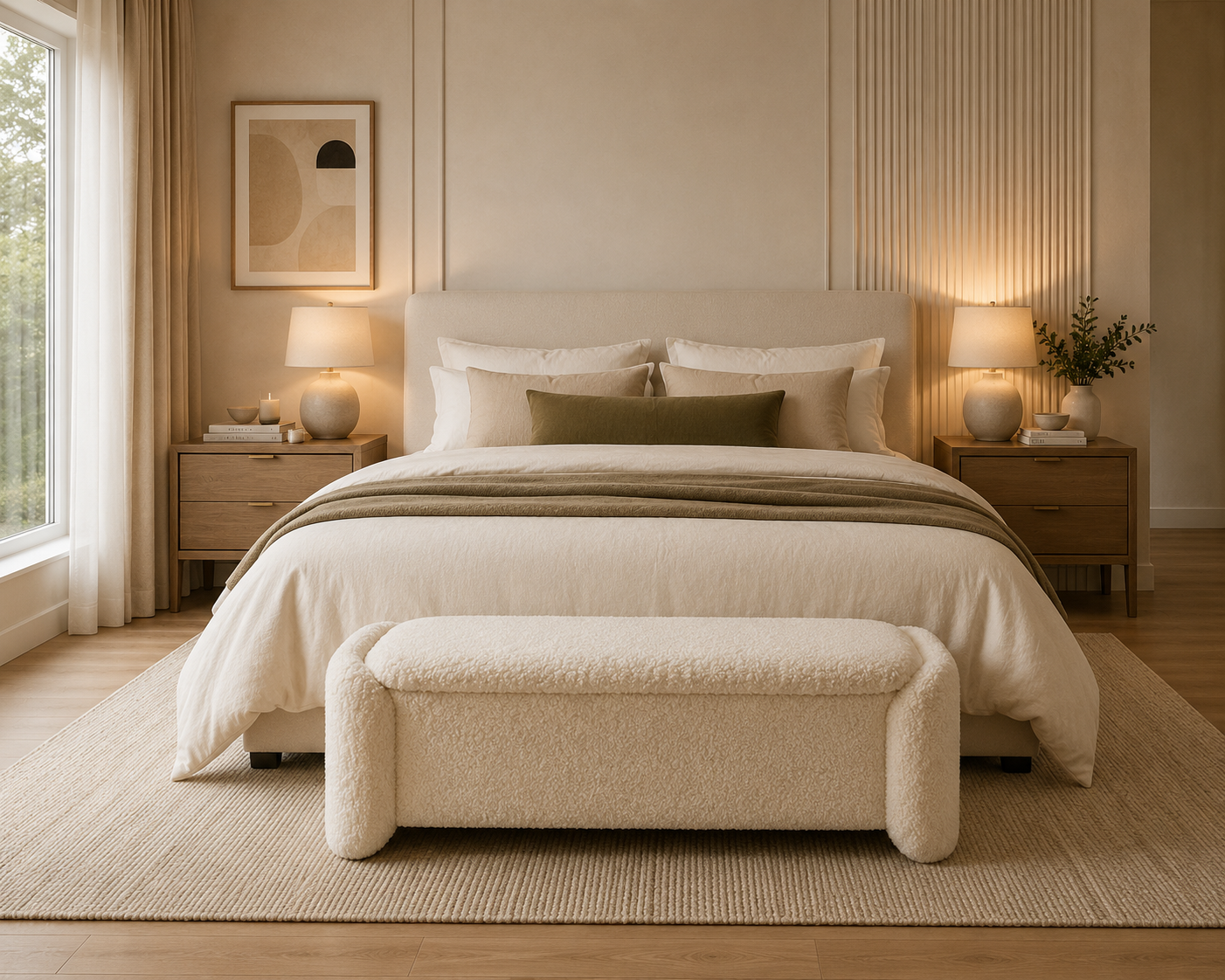 ChatGPT Image Jul 5, 2026, 12_25_21 PM Noir Bouclé Upholstered Bench with Hidden Storage and Rounded Edges by Bahoo Interior UAE
