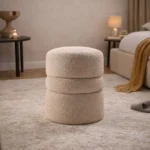 Celeste Tiered Bouclé Stool with Integrated Storage - Image 4