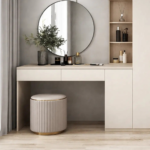 Nordic Master Full-Wall Wardrobe System with Integrated Dressing Vanity - Image 2