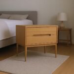 Dwarf 2-Drawer Velvet Upholstered Nightstand - Image 2