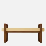 Drusilla Rattan Accent Wooden Bench with Premium Upholstered Cushion - Image 6