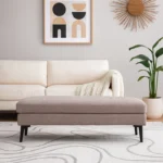 Elysia Upholstered Bed-End Ottoman Bench with Tapered Wooden Legs - Image 6