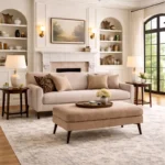 Elysia Upholstered Bed-End Ottoman Bench with Tapered Wooden Legs - Bahoo Interior