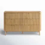 Furano Six-Drawer Wooden Bedroom Dresser - Image 5