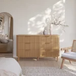 Furano Six-Drawer Wooden Bedroom Dresser - Image 2
