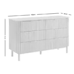 Furano Six-Drawer Wooden Bedroom Dresser - Image 7