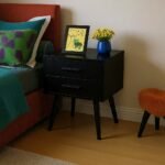 Iris Mid-Century Modern Bedside Table – 2-Drawer Nightstand - Image 3