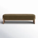 Rowan Minimalist Upholstered Wooden Bench with Storage - Image 3