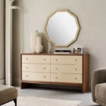 Jayden Modern Six-Drawer Two-Tone Bedroom Dresser