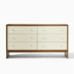 Jayden Modern Six-Drawer Two-Tone Bedroom Dresser - Image 4