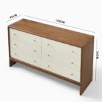 Jayden Modern Six-Drawer Two-Tone Bedroom Dresser - Image 7