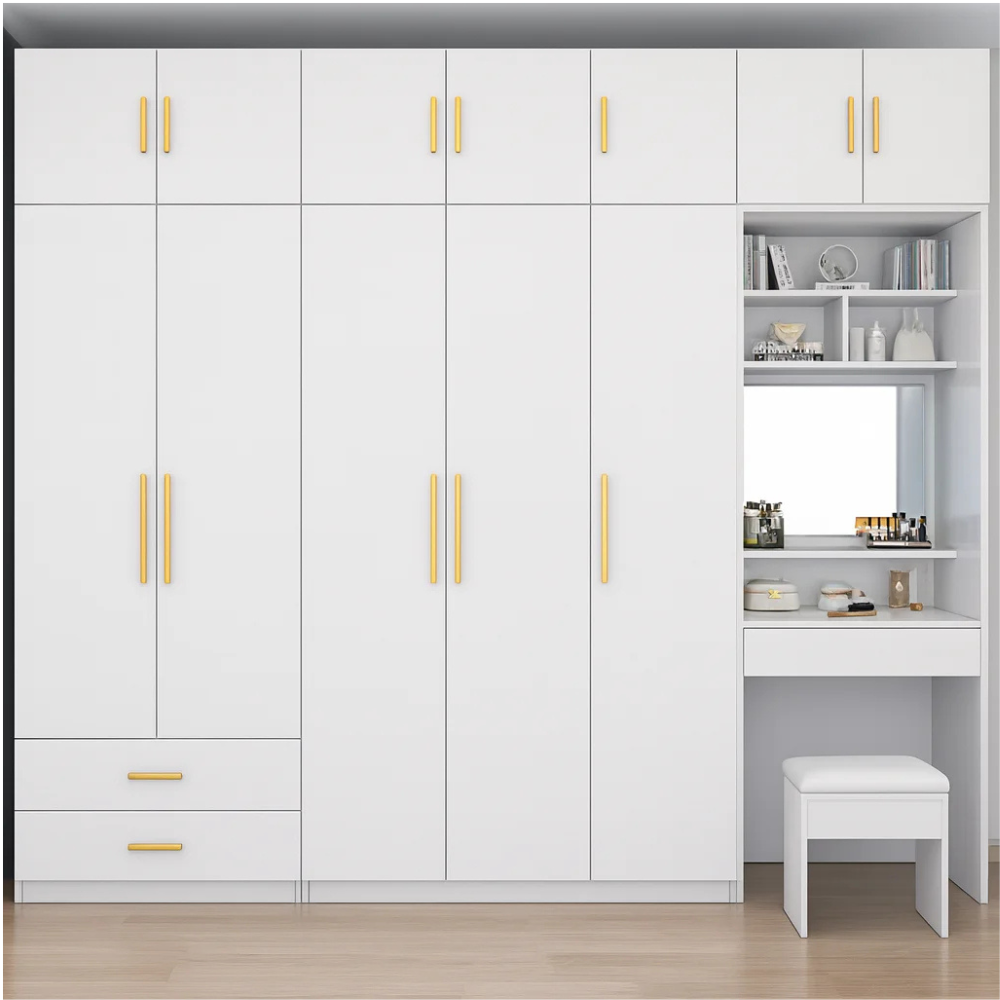 Kallan Integrated Full-Wall Wardrobe & Workspace Study Unit (1) Bahoo KLWCKallan Integrated Full-Wall Wardrobe and Workspace Study Unit for modern UAE interiors.