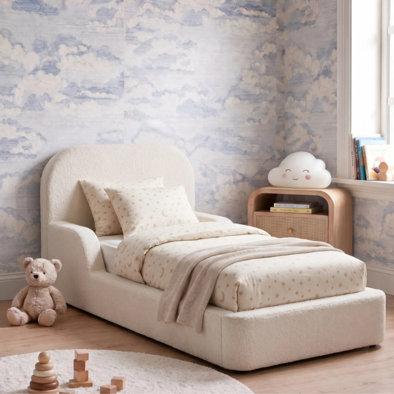 Bahoo Luna Kids Arch Bouclé Bed
