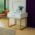 Luxeo Urban Mixed-Material Single Drawer Nightstand