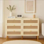 Lumia Woven Cane 6-Drawer Bedroom Dresser - Image 5