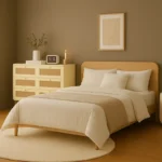 Lumia Woven Cane 6-Drawer Bedroom Dresser - Image 2