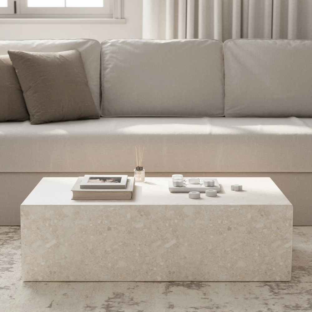 Felicity Oryx Marble Block Coffee Table