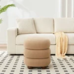 Mochi Triple-Layer Velvet Storage Ottoman - Image 6