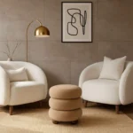 Mochi Triple-Layer Velvet Storage Ottoman - Image 3