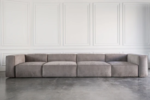 Moda Luxury Modular Sectional Sofa – Modern Grey Fabric Sofa | Bahoo Interior UAE - Image 2