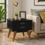 Napa Contemporary Two-Drawer Rectangle Side Table - Image 3