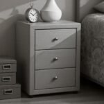 Nelson Tailored 3-Drawer Upholstered Nightstand - Image 3