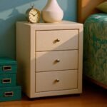 Nelson Tailored 3-Drawer Upholstered Nightstand