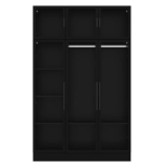 Opal Elite 3-Door Wardrobe with Glass Panels & Integrated LED Lighting - Image 6